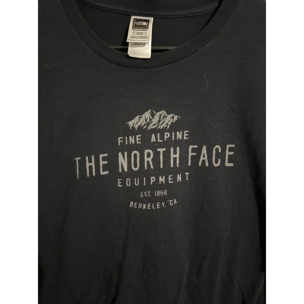 The North Face Fine Alpine Equipment Graphic T-Shirt Mens XL Black Short Sleeve
